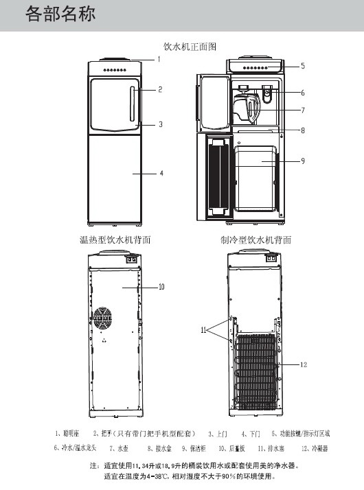 美的YR1206S-X饮水机使用说明书