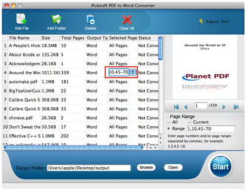 iPubsoft PDF to Word Converter for Mac