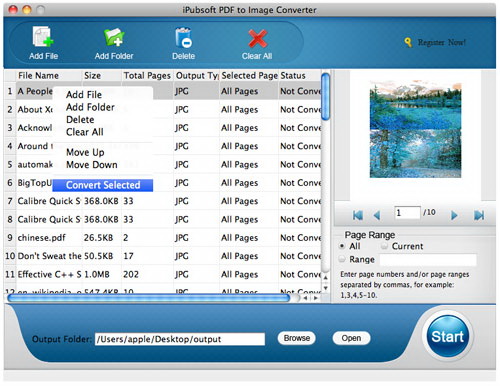 iPubsoft PDF to Image Converter for Mac