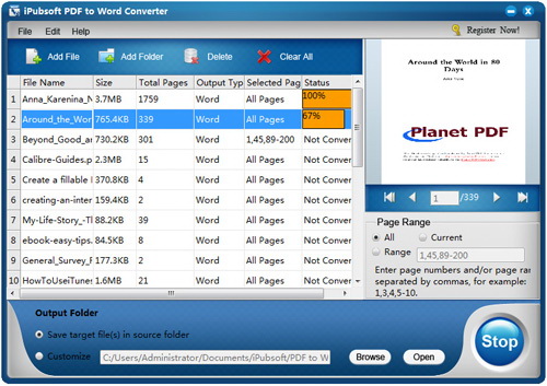 iPubsoft PDF to Word Converter