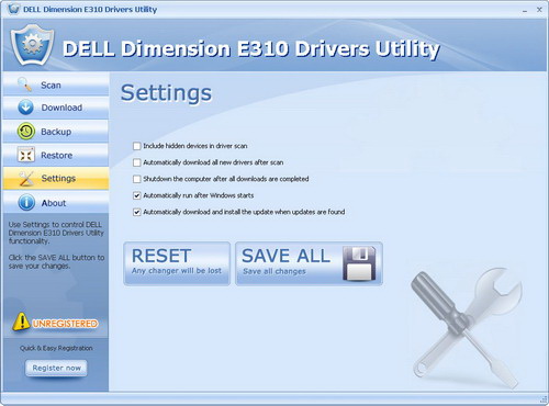 DELL Dimension E310 Drivers Utility