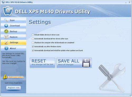 DELL XPS M140 Drivers Utility