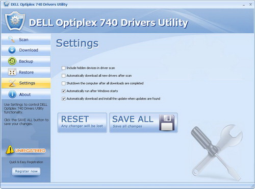 DELL Optiplex 740 Drivers Utility