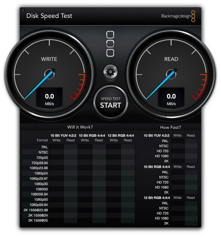 Blackmagic DiskSpeed Test For Mac