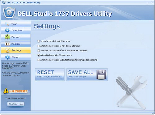 DELL Studio 1737 Drivers Utility