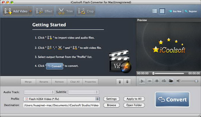 icoolsoft Flash Converter for Mac