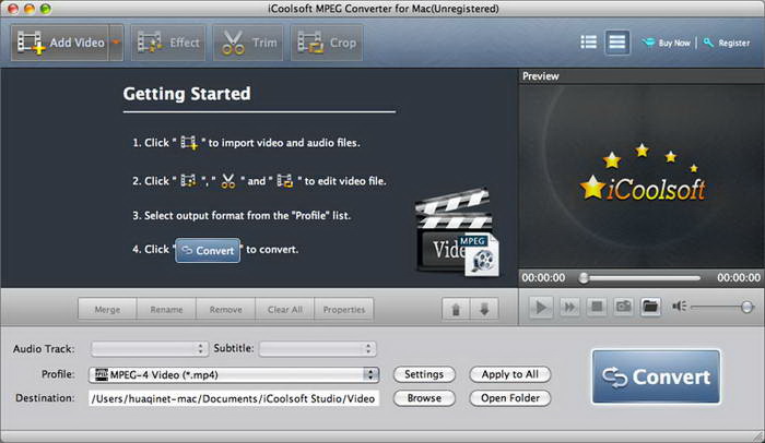 icoolsoft MPEG Converter for Mac