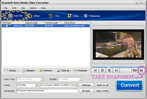 icoolsoft Sony Media Video Converter