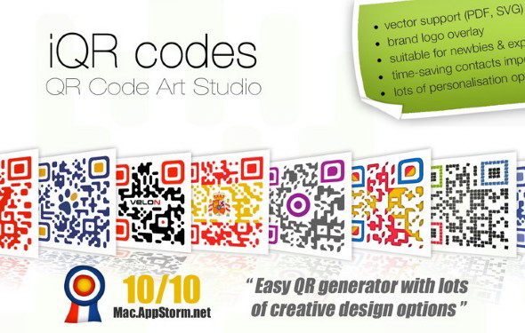 iQR codes For Mac