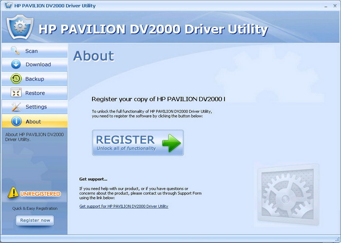 HP PAVILION DV2000 Driver Utility