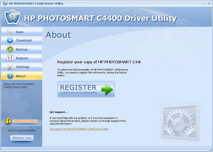 HP PHOTOSMART C4400 Driver Utility