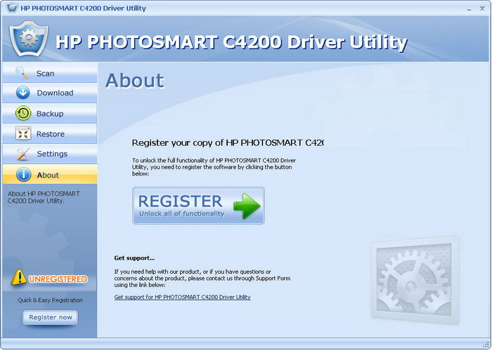 HP PHOTOSMART C4200 Driver Utility