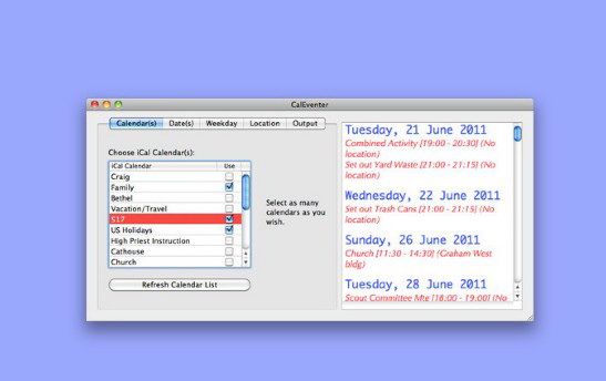 CalEventer For Mac