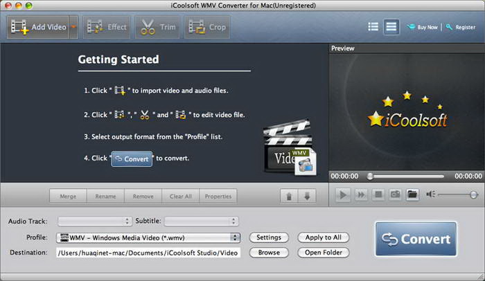 icoolsoft WMV Converter for Mac