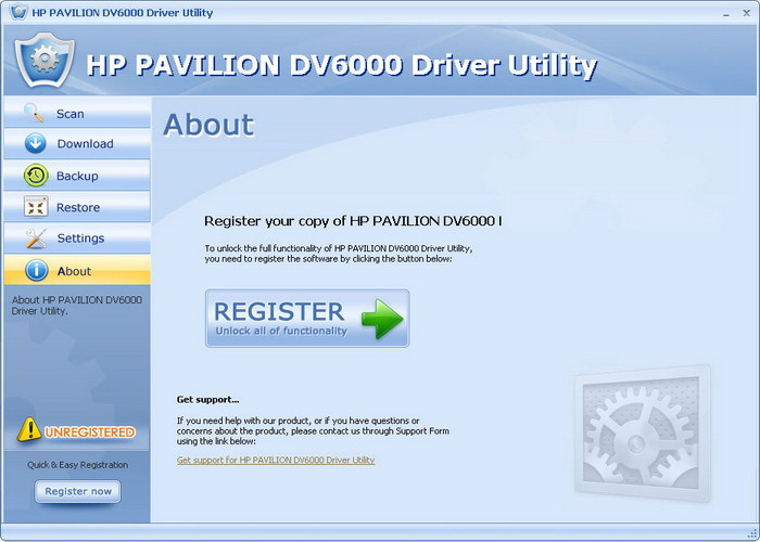 HP PAVILION DV6000 Driver Utility