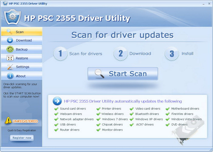 HP PSC 2355 Driver Utility