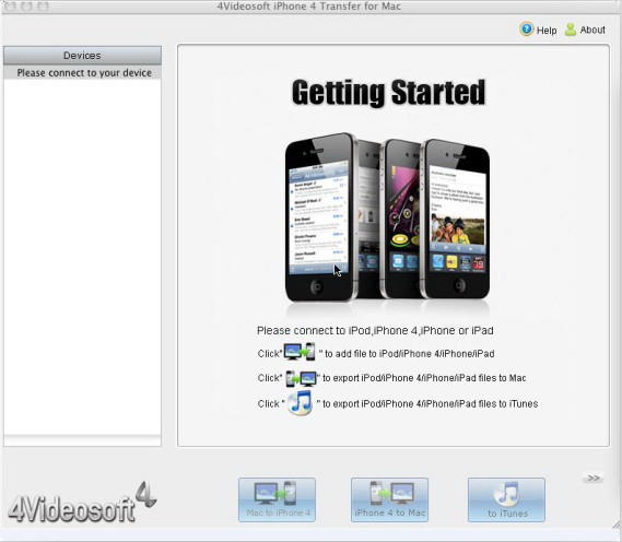 4videosoft iPhone 4 Transfer for Mac