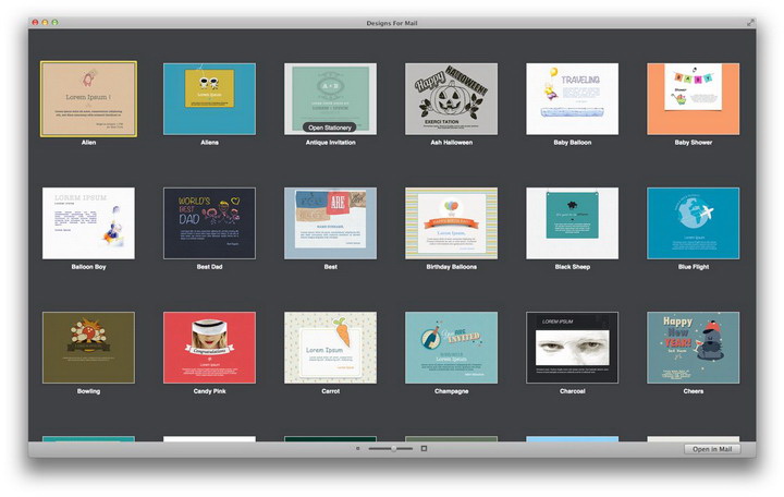 Designs for Mail For Mac