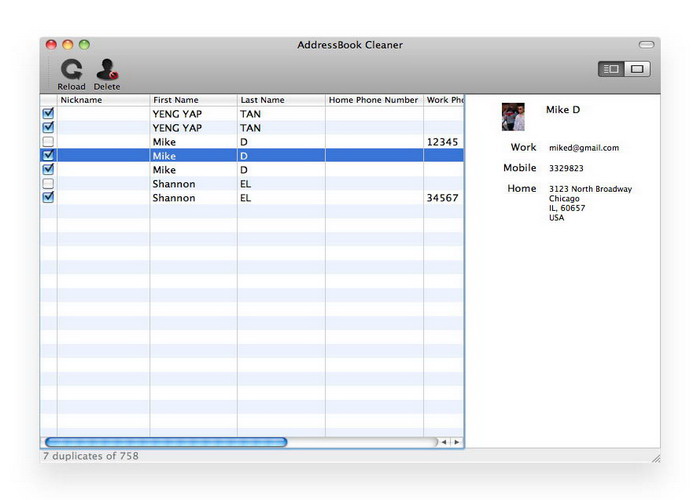 AddressBook Cleaner For Mac