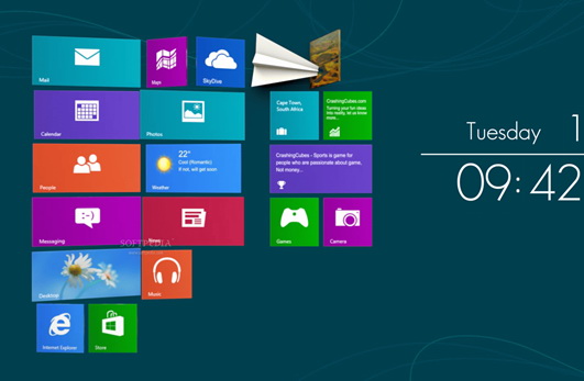 Win8 ScreenSaver Clock