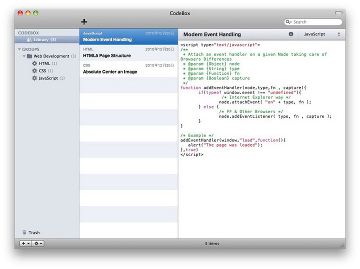 CodeBox for MAC