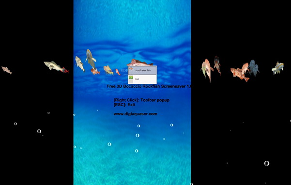 3D Bocaccio Rockfish Screensaver