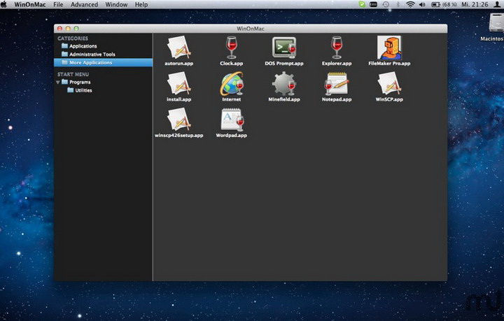 WinOnX for MAC