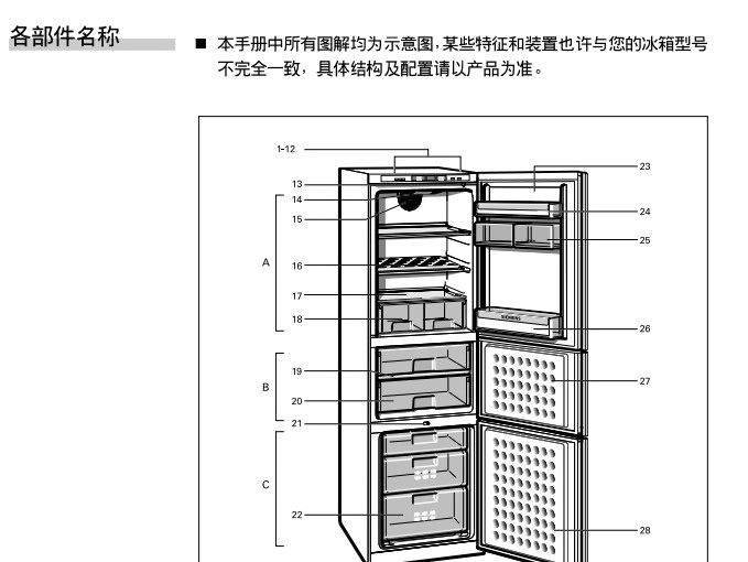 西门子KK22F66TI电冰箱使用说明书