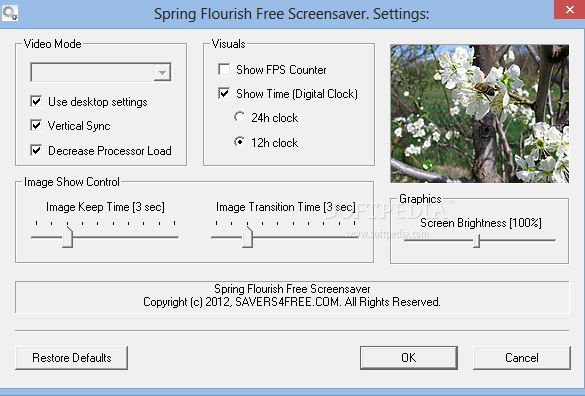 Spring Flourish Free Screensaver