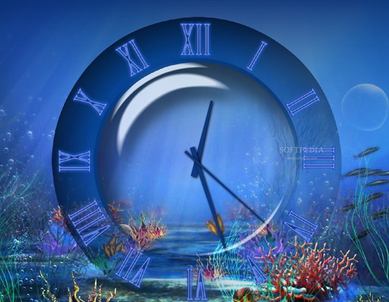 Aquatic Clock Screensaver