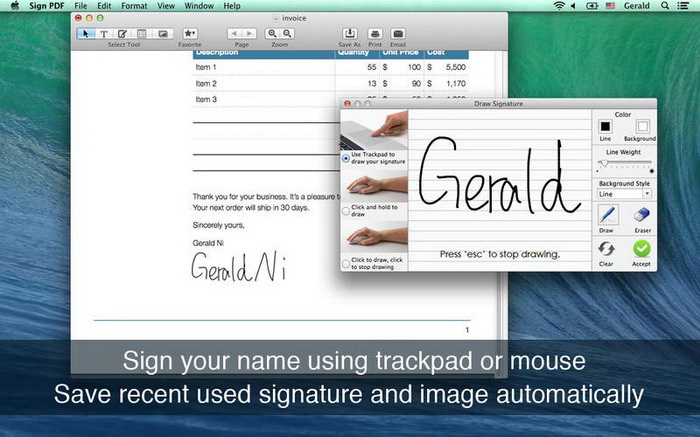 Sign PDF for Mac