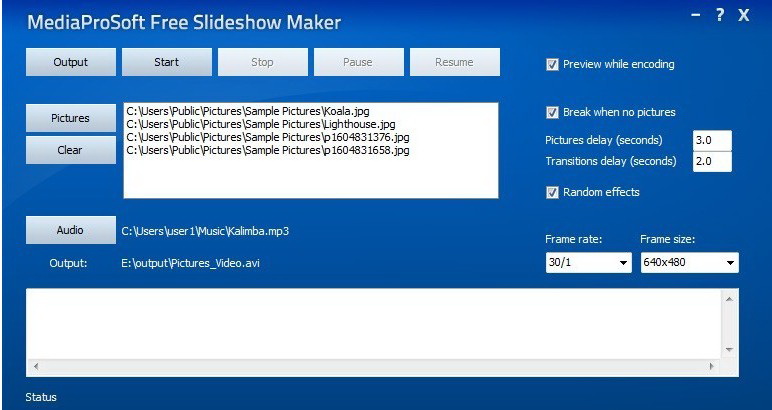 MediaProSoft Free Slideshow Maker