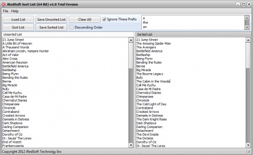 iRedSoft Sort List (32 Bit)