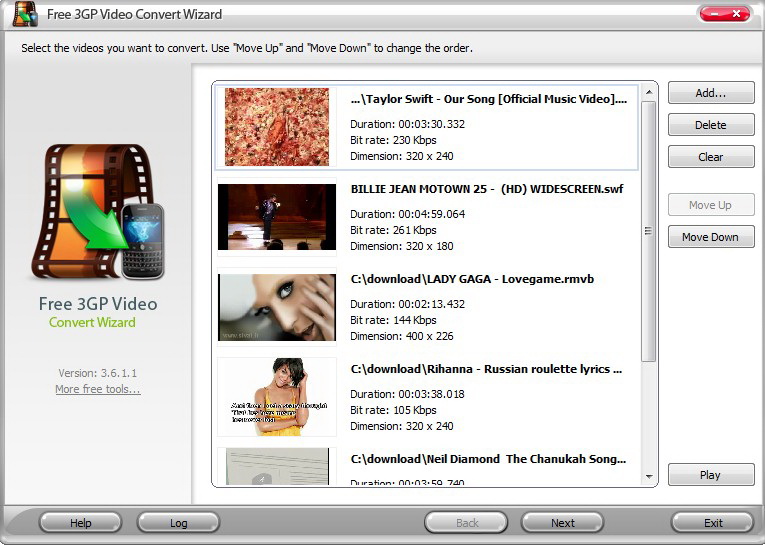Free 3GP Video Convert Wizard