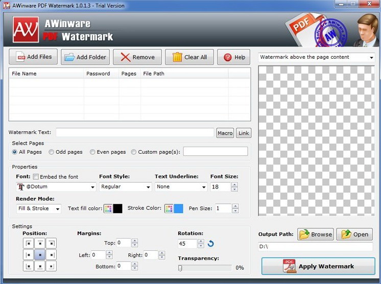 Acrobat PDF Watermark Software