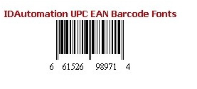 IDAutomation UPC/EAN Barcode Fonts