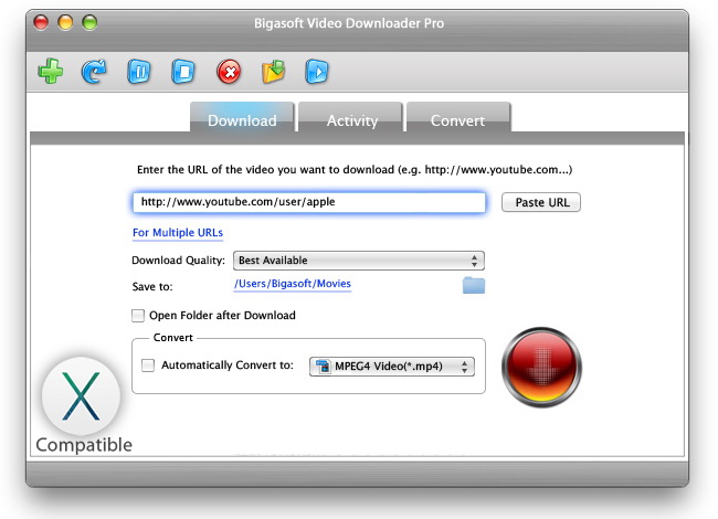 Bigasoft Video Downloader Pro For Mac