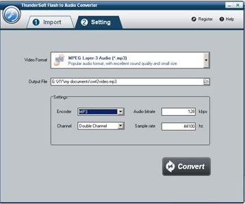 ThunderSoft Flash to Audio Converter