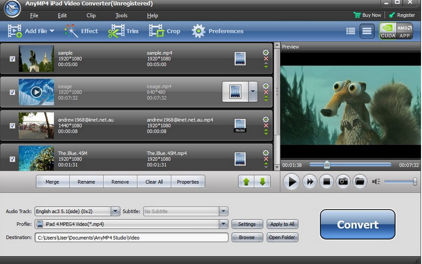 AnyMP4 iPad Video Converter