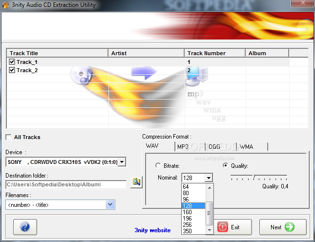 3nity Audio CD Extractor