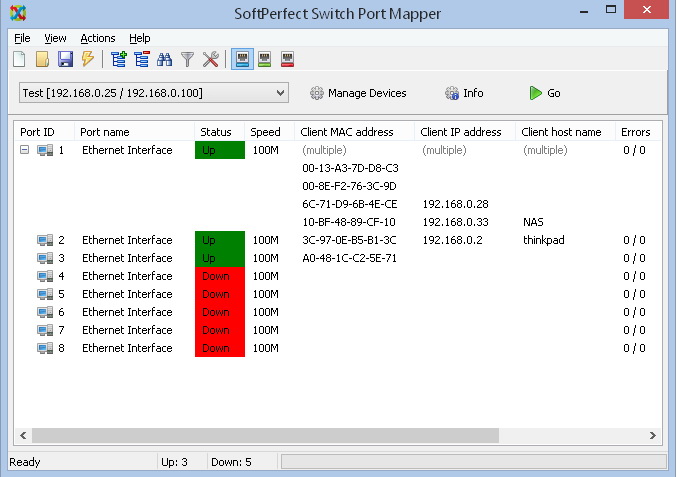 Switch Port Mapper