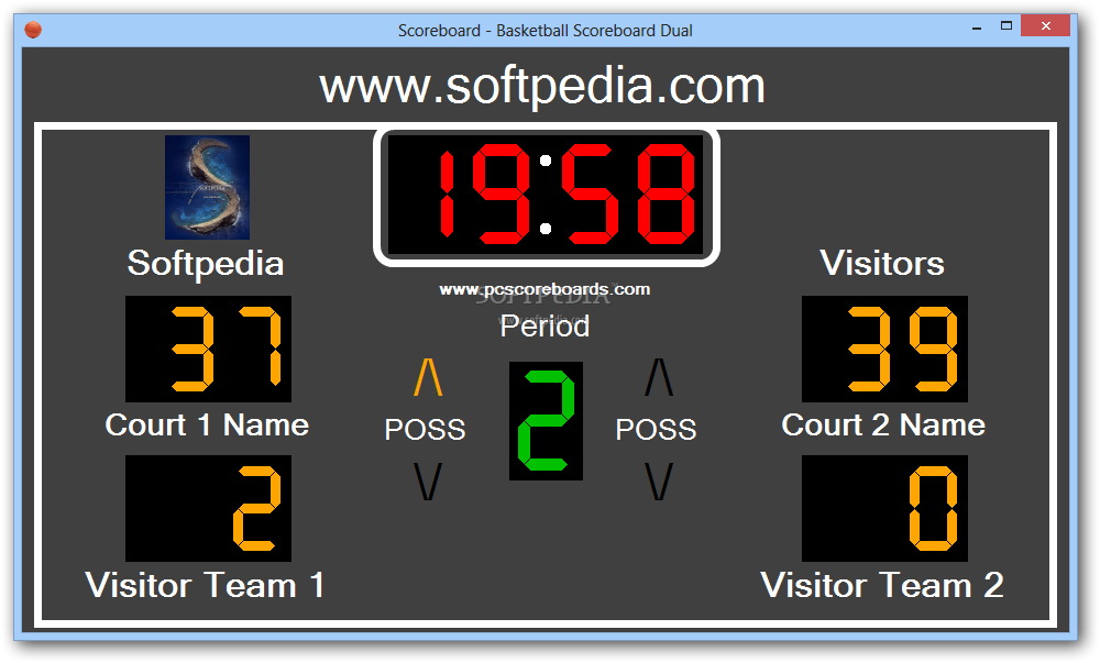 Basketball Scoreboard Dual