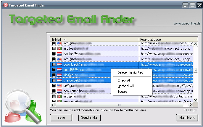 GSA Targeted Email Finder