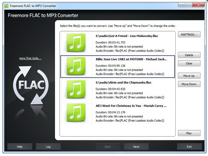 Freemore FLAC to MP3 Converter