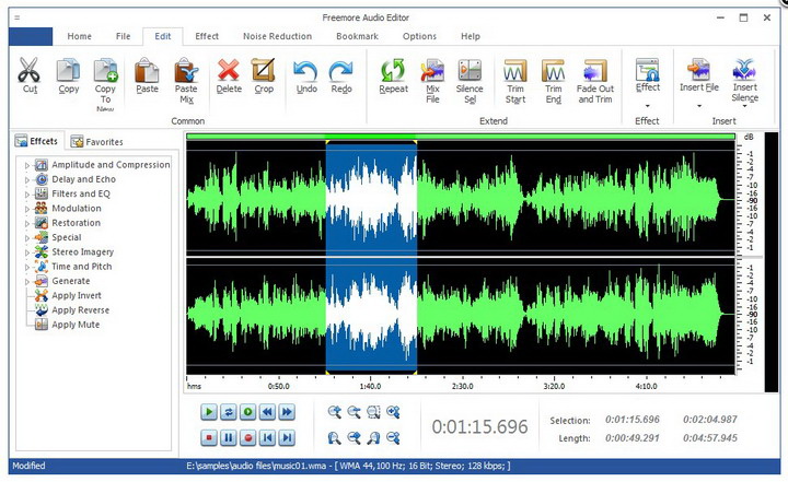 Freemore Audio Editor