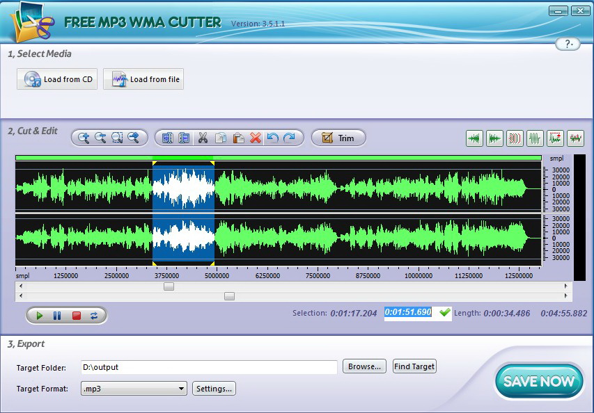 Free MP3 WMA Cutter