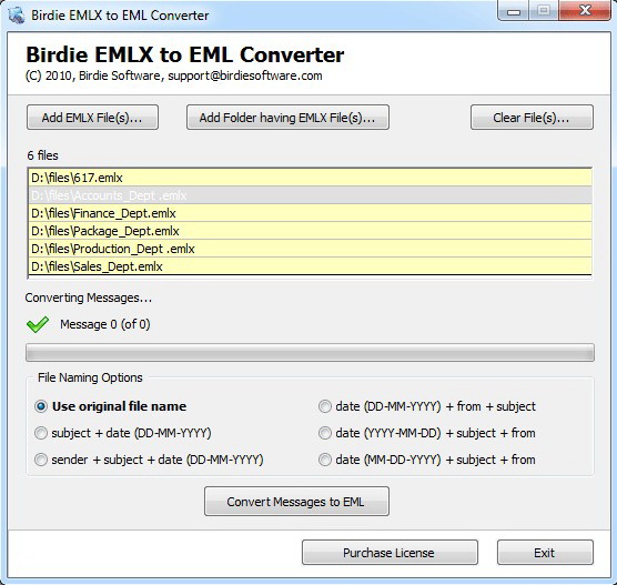 Convert EMLX to EML