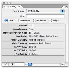EasyCatalog Lite For Mac