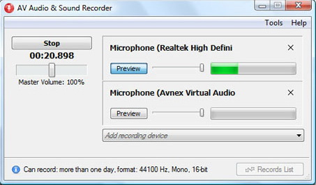 AV Audio & Sound Recorder