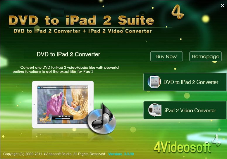 4Videosoft DVD to iPad 2 Suite